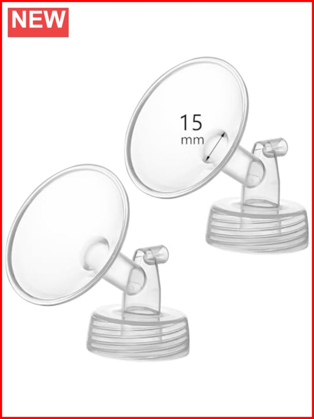 Momstouch 15mm Flange Compatible with Spectra S1 S2 9 Plus Breastpump